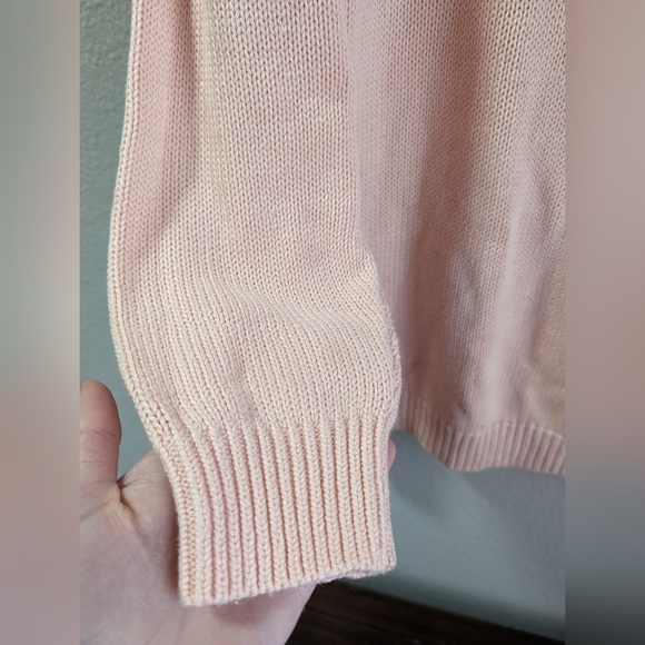 Wildfox White Label Joan the Cat Sweater Peach Kawaii Funny Fuzzy Kitty Cotton - Picture 7 of 8